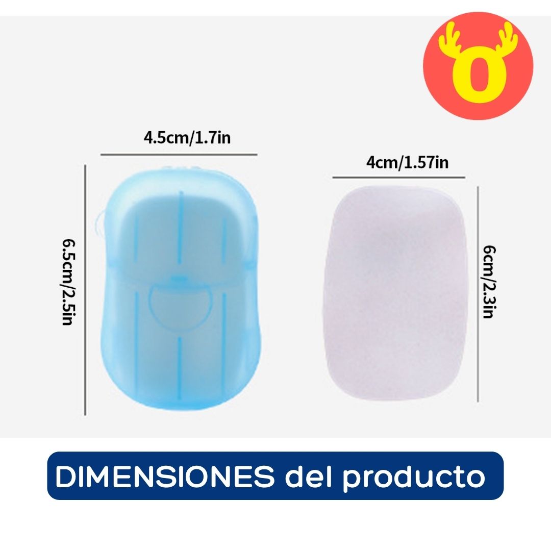 💦HOJAS DE JABÓN x20 UNIDADES🧼