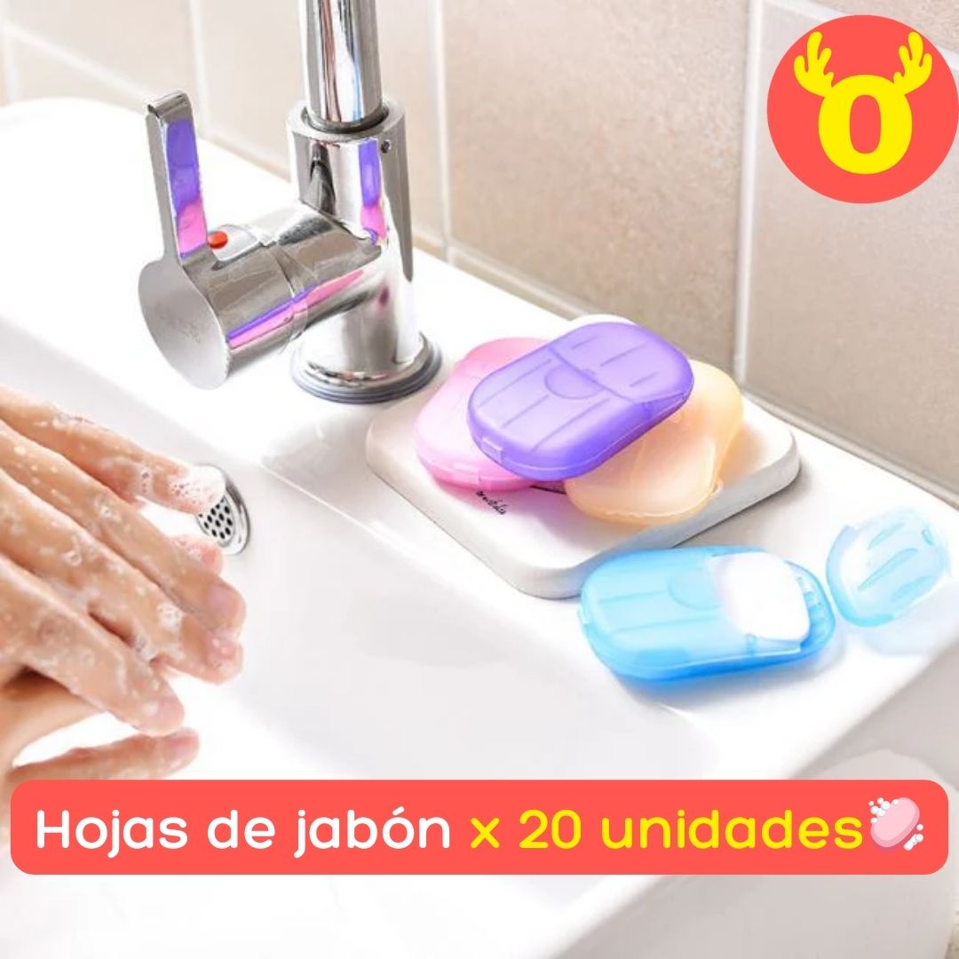 💦HOJAS DE JABÓN x20 UNIDADES🧼