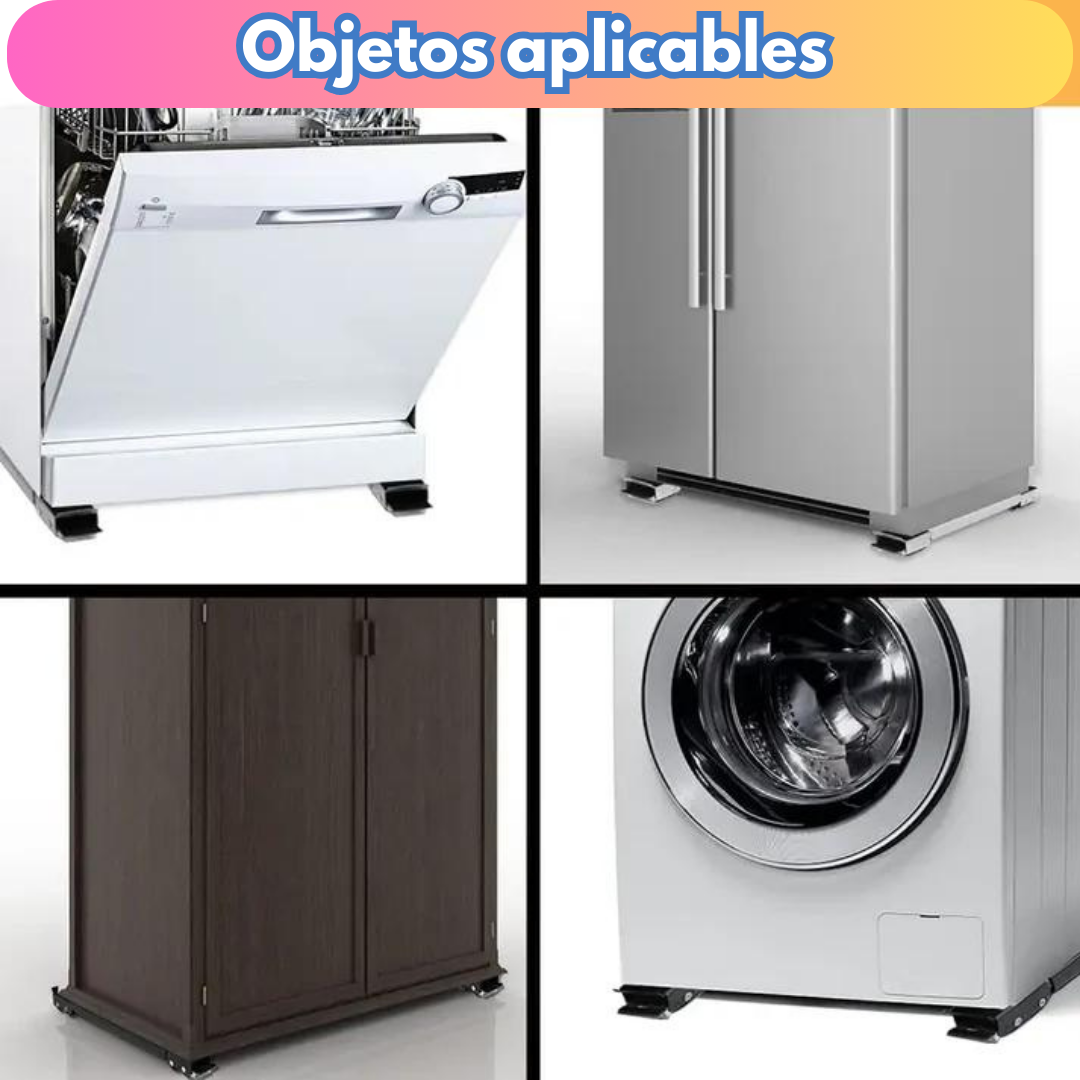 Par de soportes móviles ajustables