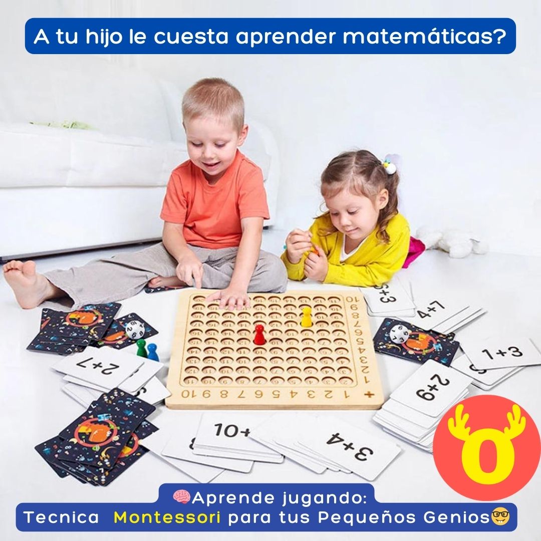 🧮Multiplica su Diversión y Conocimiento: Juguete Montessori para Pequeños Genios👨‍👩‍👧‍👦