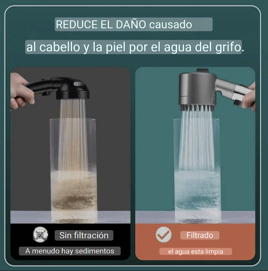 DUCHA MASAJEADORA 4 EN 1 ¡UN SPA EN CASA!