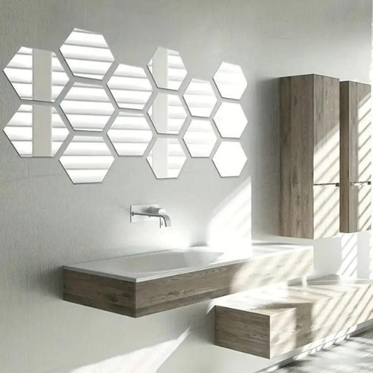 KIT DE 6 ESPEJOS HEXAGONALES + ENVÍO GRATIS🎁
