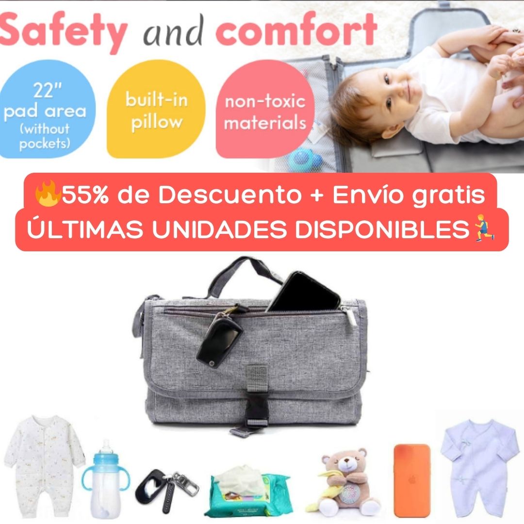 🧸PAD CAMBIADOR PORTATIL - WATERPROOF👶