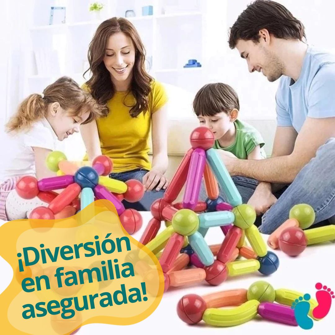 🧩JUEGO DE CONSTRUCCIÓN MAGNÉTICO: APRENDIZAJE Y DESARROLLO👧+ ENVÍO GRATIS