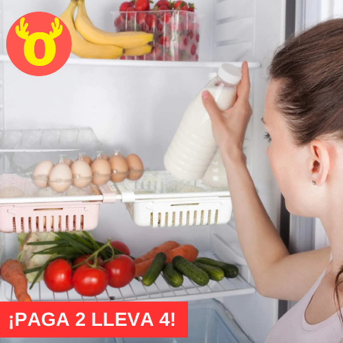 Organizador Expandible de Nevera EcoFridge (4 Unidades) 💥