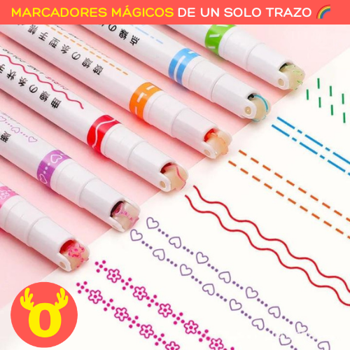 ✍ MARCADORES MÁGICOS DE UN SOLO TRAZO 🌈 DECORA HERMOSO Y RÁPIDAMENTE 🖊