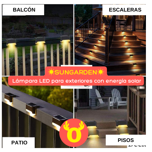 💡 Lámparas LED solares: Iluminación GRATUITA para tus espacios al aire libre 🌞 SET x4 UNIDADES