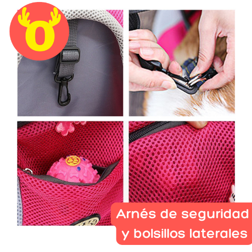 ⭐HuellasBag™ | 🐶 Bolso de transporte transpirable para mascotas 🐱