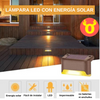 💡 Lámparas LED solares: Iluminación GRATUITA para tus espacios al aire libre 🌞 SET x4 UNIDADES