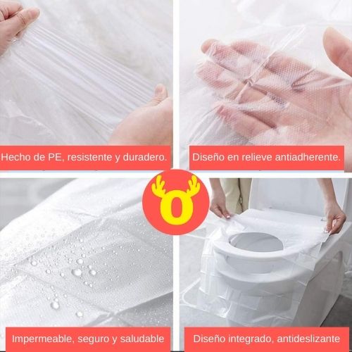 🚽Protector de tasa desechable biodegradable (50 unidades)♻