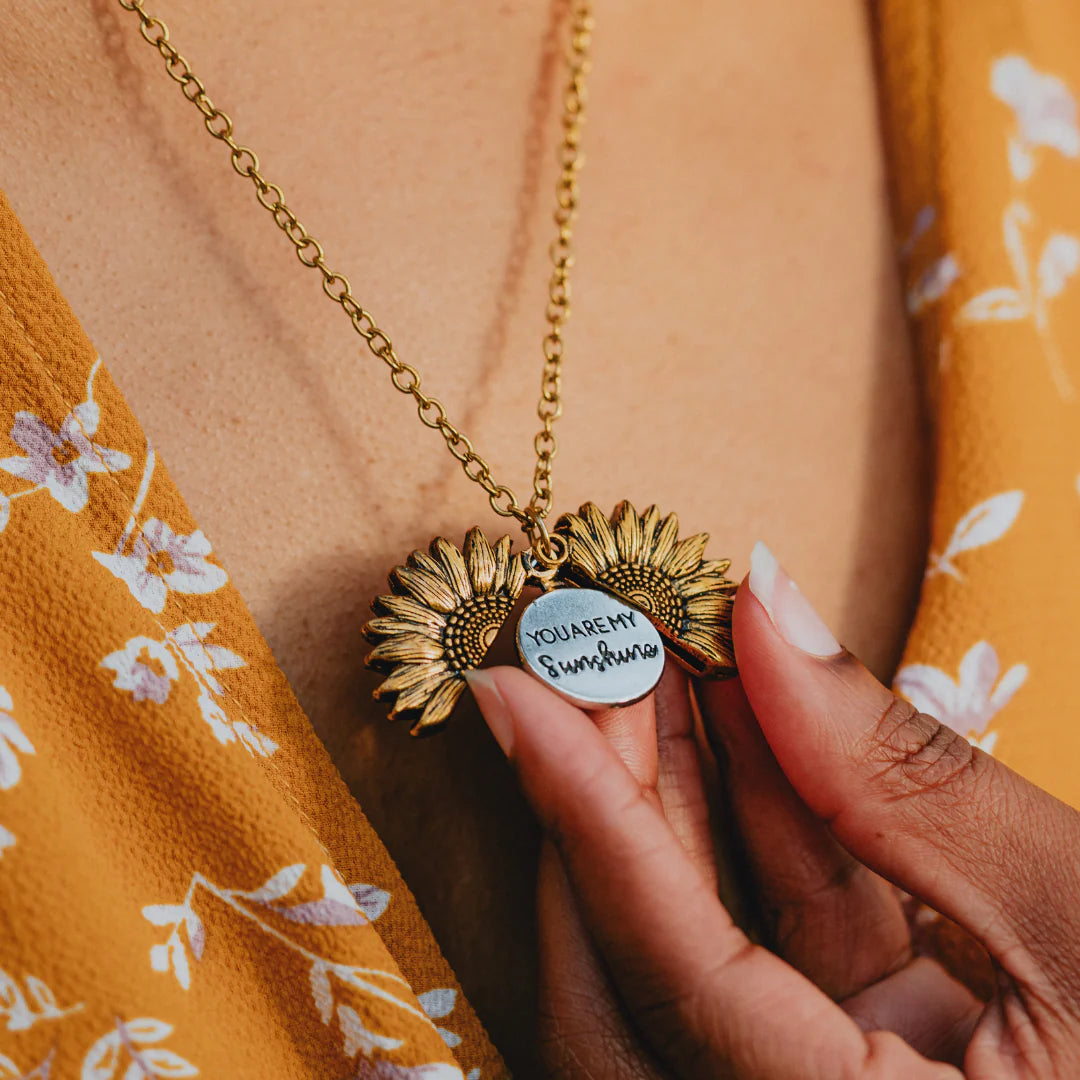 🌻COLLAR PERSONALIZADO "YOU ARE MY SUNSHINE" + ENVÍO GRATIS🎁