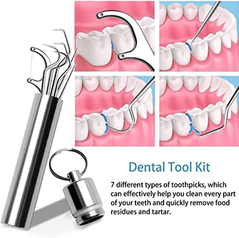 🦷SET de CUIDADO DENTAL - Acero Inoxidable😁