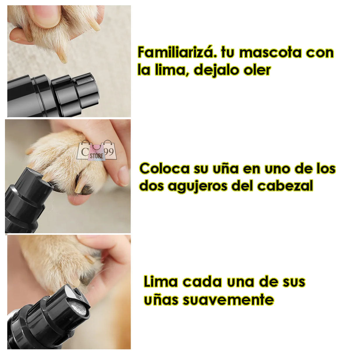 LIMA DE UÑAS ELÉCTRICA PARA MASCOTAS + ENVÍO GRATIS🎁